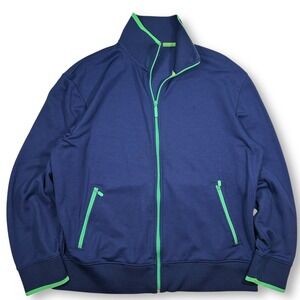 VTG Y2K GAP Full Zip Track Jacket‎ Athletic Activewear Blue Green Womens Large